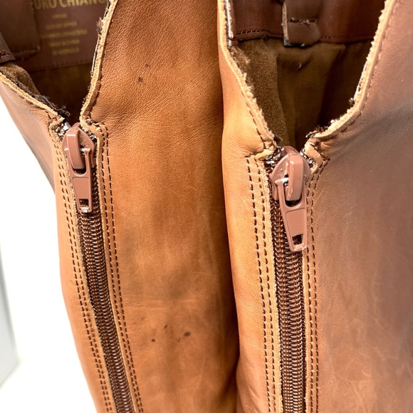 Arturo Chiang Georgex Leather Knee-High Boots 10 Rustic Bohemian Classic Preppy - Picture 11 of 16